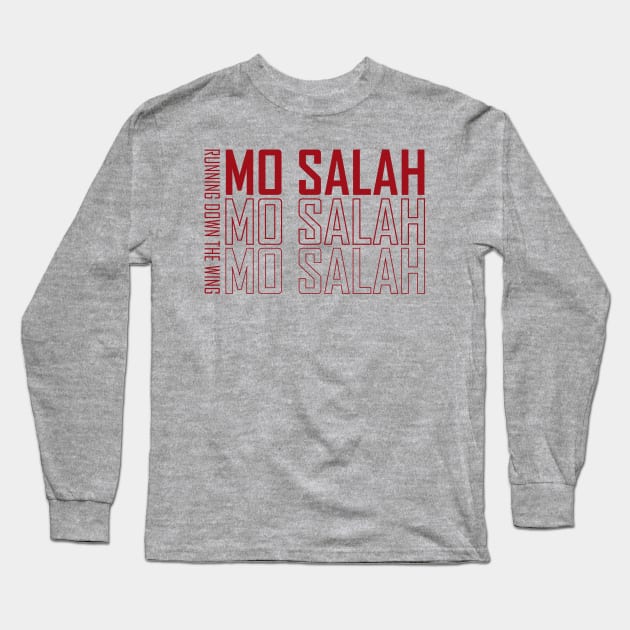 Salah Running Down The Wing Long Sleeve T-Shirt by Alimator